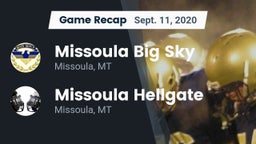 Recap: Missoula Big Sky  vs. Missoula Hellgate  2020