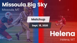 Matchup: Big Sky  vs. Helena  2020