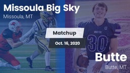 Matchup: Big Sky  vs. Butte  2020