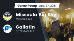 Recap: Missoula Big Sky  vs. Gallatin  2021