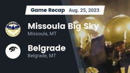 Recap: Missoula Big Sky  vs. Belgrade  2023