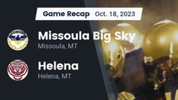 Recap: Missoula Big Sky  vs. Helena  2023