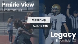 Matchup: Prairie View High vs. Legacy   2017