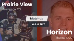 Matchup: Prairie View High vs. Horizon  2017