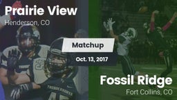 Matchup: Prairie View High vs. Fossil Ridge  2017