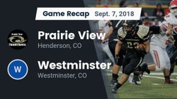 Recap: Prairie View  vs. Westminster  2018