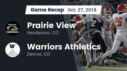 Recap: Prairie View  vs. Warriors Athletics 2018