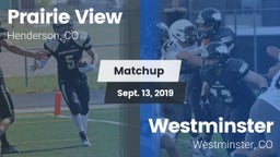Matchup: Prairie View High vs. Westminster  2019