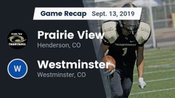 Recap: Prairie View  vs. Westminster  2019