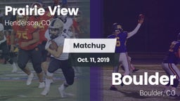 Matchup: Prairie View High vs. Boulder  2019