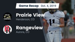 Recap: Prairie View  vs. Rangeview  2019