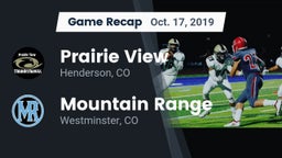 Recap: Prairie View  vs. Mountain Range  2019
