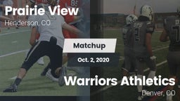 Matchup: Prairie View High vs. Warriors Athletics 2020