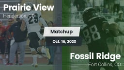 Matchup: Prairie View High vs. Fossil Ridge  2020