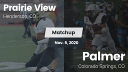 Matchup: Prairie View High vs. Palmer  2020
