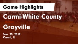 Carmi-White County  vs Grayville Game Highlights - Jan. 25, 2019