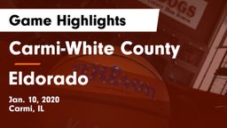 Carmi-White County  vs Eldorado  Game Highlights - Jan. 10, 2020