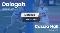 Matchup: Oologah  vs. Cascia Hall  2016