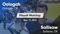 Matchup: Oologah  vs. Sallisaw  2016