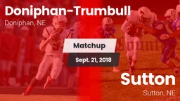 Matchup: Doniphan-Trumbull vs. Sutton  2018