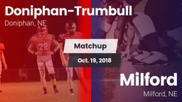 Matchup: Doniphan-Trumbull vs. Milford  2018
