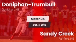 Matchup: Doniphan-Trumbull vs. Sandy Creek  2019