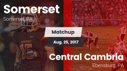 Matchup: Somerset  vs. Central Cambria  2017