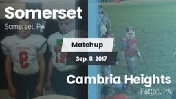 Matchup: Somerset  vs. Cambria Heights  2017