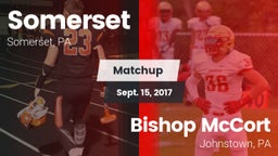 Matchup: Somerset  vs. Bishop McCort  2017
