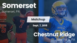 Matchup: Somerset  vs. Chestnut Ridge  2018