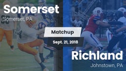 Matchup: Somerset  vs. Richland  2018