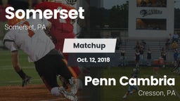 Matchup: Somerset  vs. Penn Cambria  2018