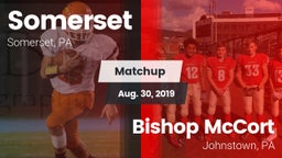 Matchup: Somerset  vs. Bishop McCort  2019