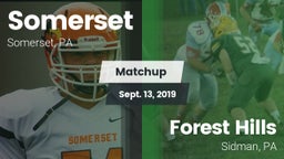 Matchup: Somerset  vs. Forest Hills  2019