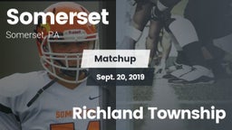 Matchup: Somerset  vs. Richland Township 2019