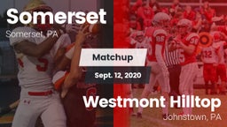 Matchup: Somerset  vs. Westmont Hilltop  2020