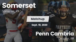 Matchup: Somerset  vs. Penn Cambria  2020