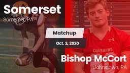 Matchup: Somerset  vs. Bishop McCort  2020
