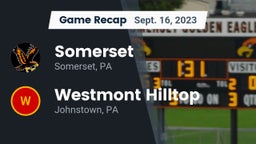 Recap: Somerset  vs. Westmont Hilltop  2023
