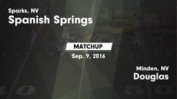 Matchup: Spanish Springs vs. Douglas  2016