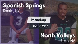 Matchup: Spanish Springs vs. North Valleys  2016