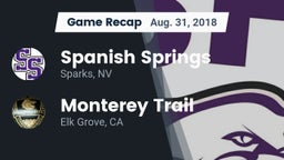 Recap: Spanish Springs  vs. Monterey Trail  2018