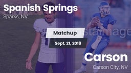 Matchup: Spanish Springs vs. Carson  2018