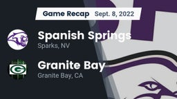 Recap: Spanish Springs  vs. Granite Bay  2022