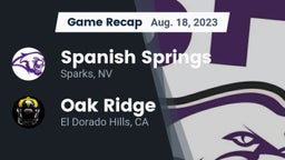 Recap: Spanish Springs  vs. Oak Ridge  2023