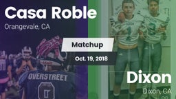 Matchup: Casa Roble vs. Dixon  2018