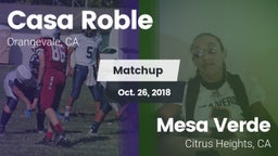 Matchup: Casa Roble vs. Mesa Verde  2018