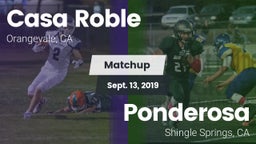 Matchup: Casa Roble vs. Ponderosa  2019