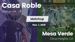 Matchup: Casa Roble vs. Mesa Verde  2019
