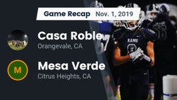 Recap: Casa Roble vs. Mesa Verde  2019